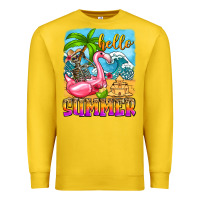 Lemon hello summer skeleton Premium Sweatshirt - Zillion Design Studio