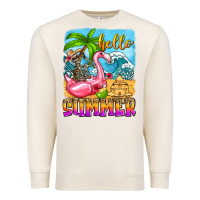 Sandshell hello summer skeleton Premium Sweatshirt - Zillion Design Studio