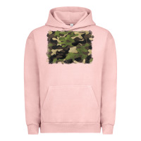 Pigment Salmon camouflage background Urban Hoodie - BarkalooDesign