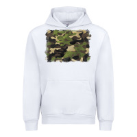White camouflage background Urban Hoodie - BarkalooDesign