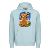 Blue Mist pumpkin sunflower Premium Hoodie - JahusDesignShop