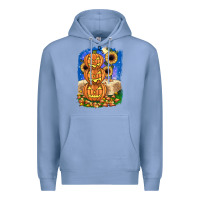 Colony Blue pumpkin sunflower Premium Hoodie - JahusDesignShop