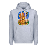Heather Grey pumpkin sunflower Premium Hoodie - JahusDesignShop
