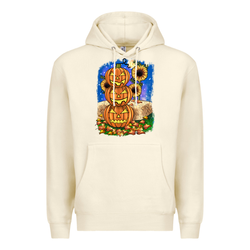 Pumpkin Sunflower Premium Hoodie by JahusDesignShop | Teevron