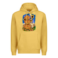 Antique Gold pumpkin sunflower Premium Hoodie - JahusDesignShop