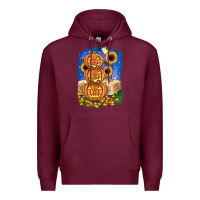 Burgundy pumpkin sunflower Premium Hoodie - JahusDesignShop
