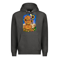 Charcoal Heather pumpkin sunflower Premium Hoodie - JahusDesignShop