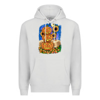 Dove Grey pumpkin sunflower Premium Hoodie - JahusDesignShop