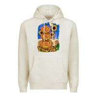Oatmeal Heather pumpkin sunflower Premium Hoodie - JahusDesignShop