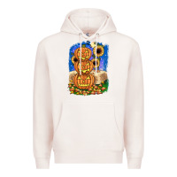 Pale Pink pumpkin sunflower Premium Hoodie - JahusDesignShop