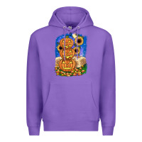 Purple pumpkin sunflower Premium Hoodie - JahusDesignShop