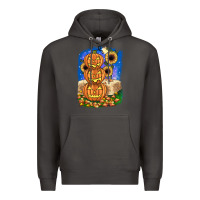 Smoke pumpkin sunflower Premium Hoodie - JahusDesignShop