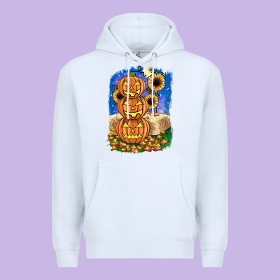 Pumpkin Sunflower Premium Hoodie Designed By Jahusdesignshop