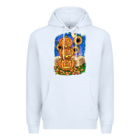 White pumpkin sunflower Premium Hoodie - JahusDesignShop