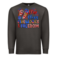 Smoke flip flops fireworks and freedom Premium Sweatshirt - Zillion Design Studio