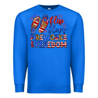 True Royal flip flops fireworks and freedom Premium Sweatshirt - Zillion Design Studio