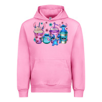 Fuchsia Pink stitch coffee Urban Hoodie - Jasminsmagicworld