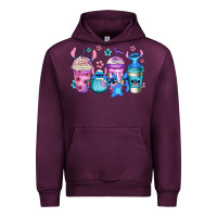 Mauve Wine stitch coffee Urban Hoodie - Jasminsmagicworld
