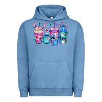 Pigment Pebble Blue stitch coffee Urban Hoodie - Jasminsmagicworld