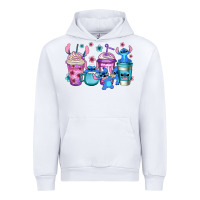 White stitch coffee Urban Hoodie - Jasminsmagicworld