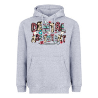 Heather Grey dental assistant Heavyweight Hoodie - Zillion Design Studio