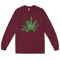Burgundy cactus Long Sleeve Tee - BarkalooDesign