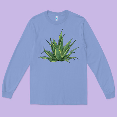 Cactus Long Sleeve Tee Designed By Barkaloodesign