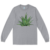 Heather Grey cactus Long Sleeve Tee - BarkalooDesign