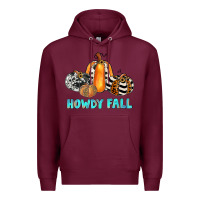 Burgundy howdy fall Premium Hoodie - JahusDesignShop
