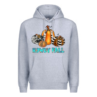 Heather Grey howdy fall Premium Hoodie - JahusDesignShop