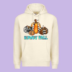 Howdy Fall Premium Hoodie Designed By Jahusdesignshop