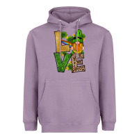 Lavender st patricks day gnomes shamrock love Heavyweight Hoodie - RanaPortraitStore