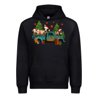 Black christmas farm animals truck Urban Hoodie - Jasminsmagicworld