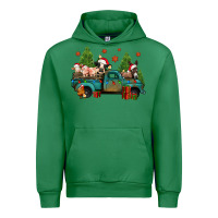 Emerald christmas farm animals truck Urban Hoodie - Jasminsmagicworld