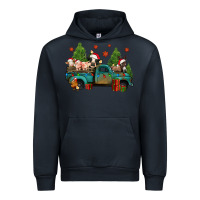 Navy christmas farm animals truck Urban Hoodie - Jasminsmagicworld
