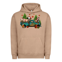 Pigment Burro christmas farm animals truck Urban Hoodie - Jasminsmagicworld