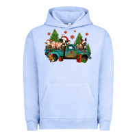 Pigment Grape Ice christmas farm animals truck Urban Hoodie - Jasminsmagicworld