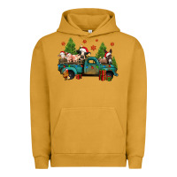 Pigment Peanut Butter christmas farm animals truck Urban Hoodie - Jasminsmagicworld