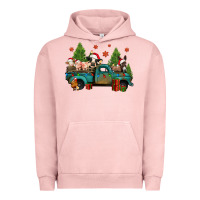 Pigment Salmon christmas farm animals truck Urban Hoodie - Jasminsmagicworld