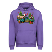 Tulip christmas farm animals truck Urban Hoodie - Jasminsmagicworld