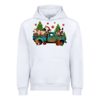 White christmas farm animals truck Urban Hoodie - Jasminsmagicworld