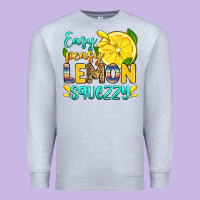 Easy Peasy Lemon Squezzy Premium Sweatshirt Designed By Zillion Design Studio