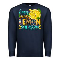 Navy easy peasy lemon squezzy Premium Sweatshirt - Zillion Design Studio
