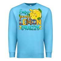 Ocean Blue easy peasy lemon squezzy Premium Sweatshirt - Zillion Design Studio