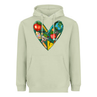 Matcha teacher  heart Heavyweight Hoodie - texasbilliewilder