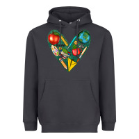 Smoke teacher  heart Heavyweight Hoodie - texasbilliewilder