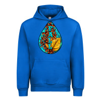 Cobalt Fall Teardrop Urban Hoodie - LillyAllenDesigns