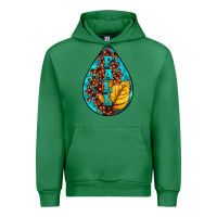 Emerald Fall Teardrop Urban Hoodie - LillyAllenDesigns