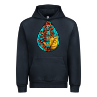 Navy Fall Teardrop Urban Hoodie - LillyAllenDesigns