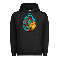 Pigment Black Fall Teardrop Urban Hoodie - LillyAllenDesigns